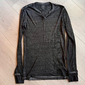 Guess Charcoal Long Sleeve Tee